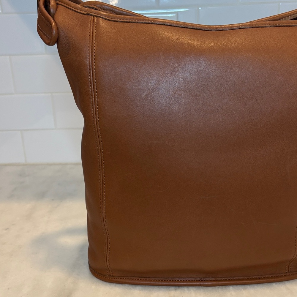 Coach Brown Leather Hobo Bag Vintage - Picture 4 of 16